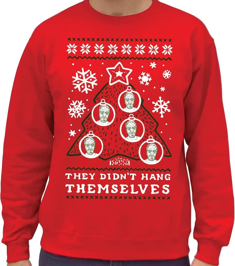 Ugly Christmas Sweatshirt for Men - SCOBAR Epstein Design