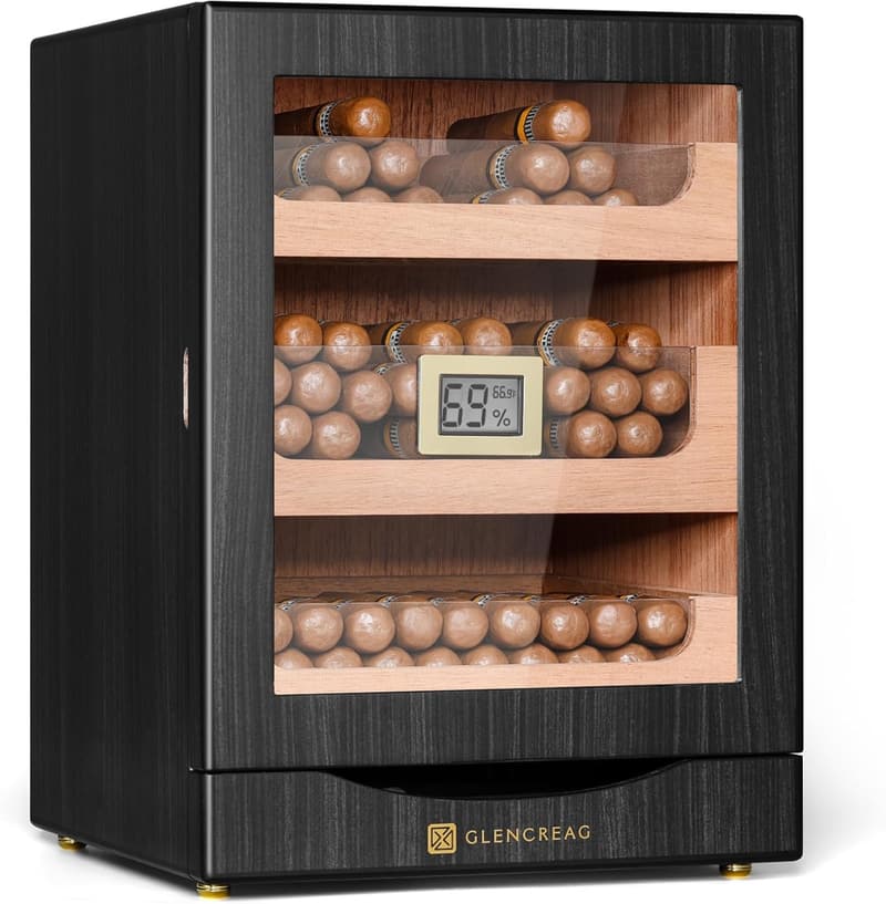 Cigar Humidor Cabinet with Spanish Cedar for Cigar Lovers