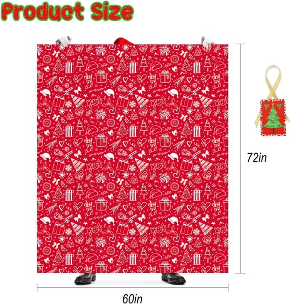 Extra Large Christmas Gift Bags for Bikes & Toys, 72