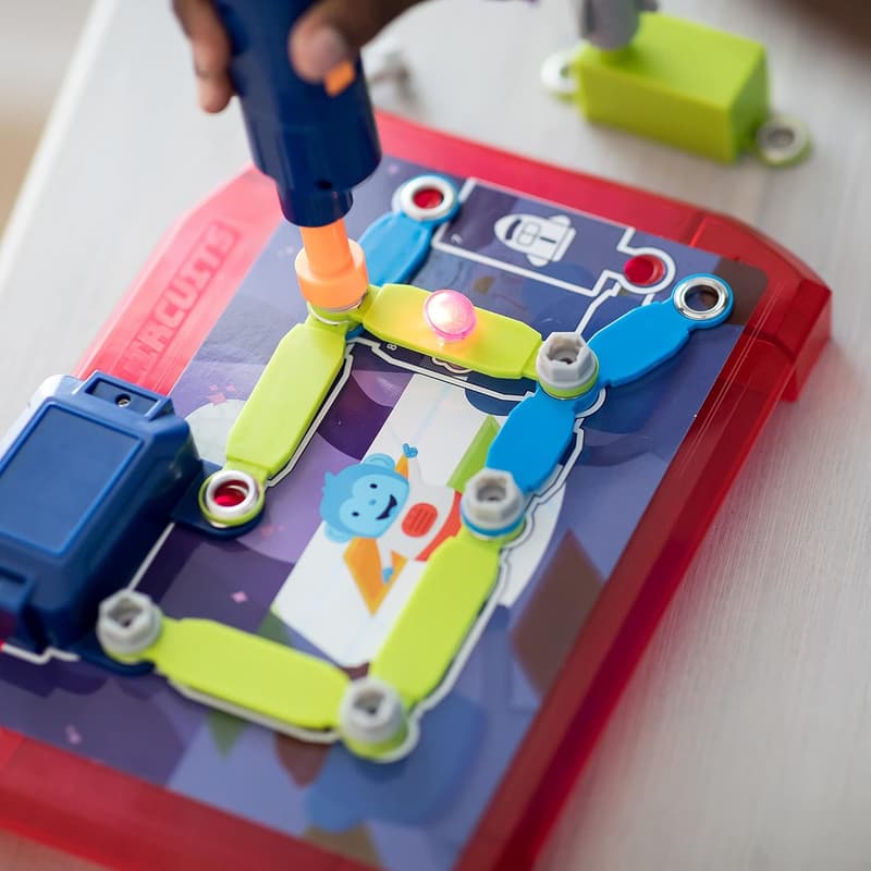 STEM Circuit Building Kit with Power Drill & 20 Challenges for Ages 5+