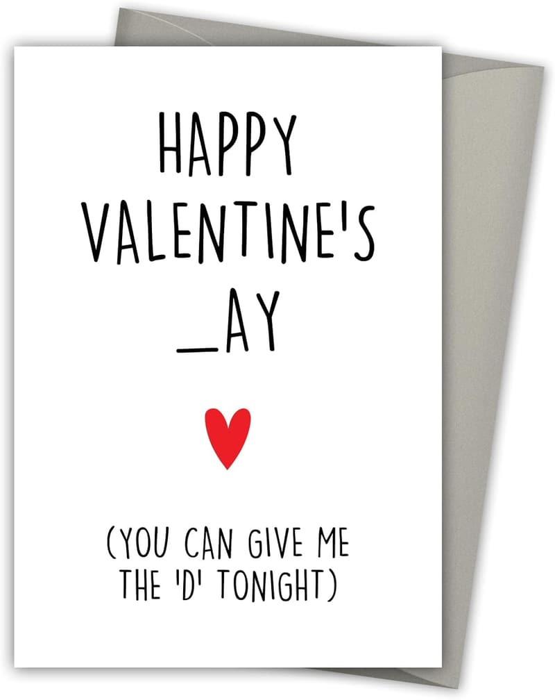 Funny Valentine's Day Card for Him - Gift for Boyfriend or Husband