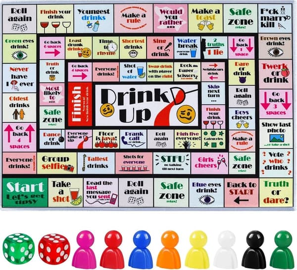 Funny Drinking Board Game for Adults - Interactive Party Fun