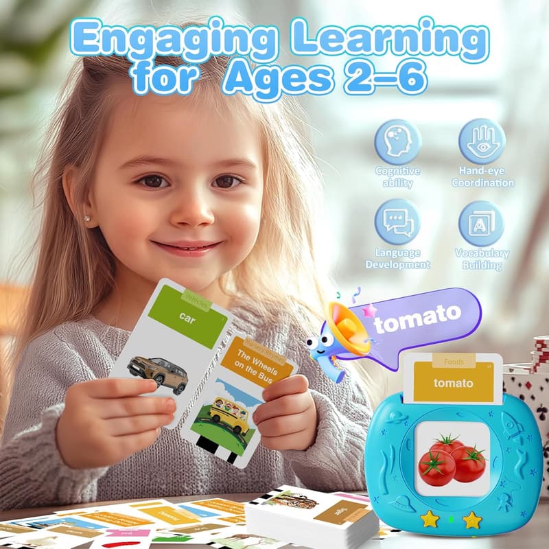 Toddler Speech Therapy Flash Cards - 144 American Accent Words