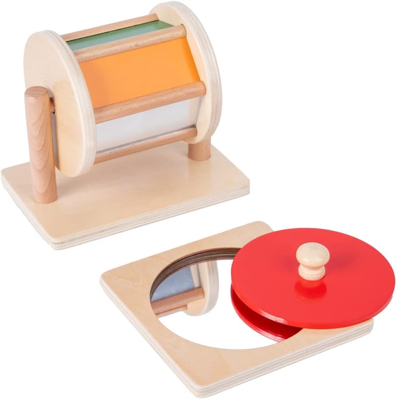 Montessori Play Kit for Toddlers (6-12 Months) - Mirror & Puzzles