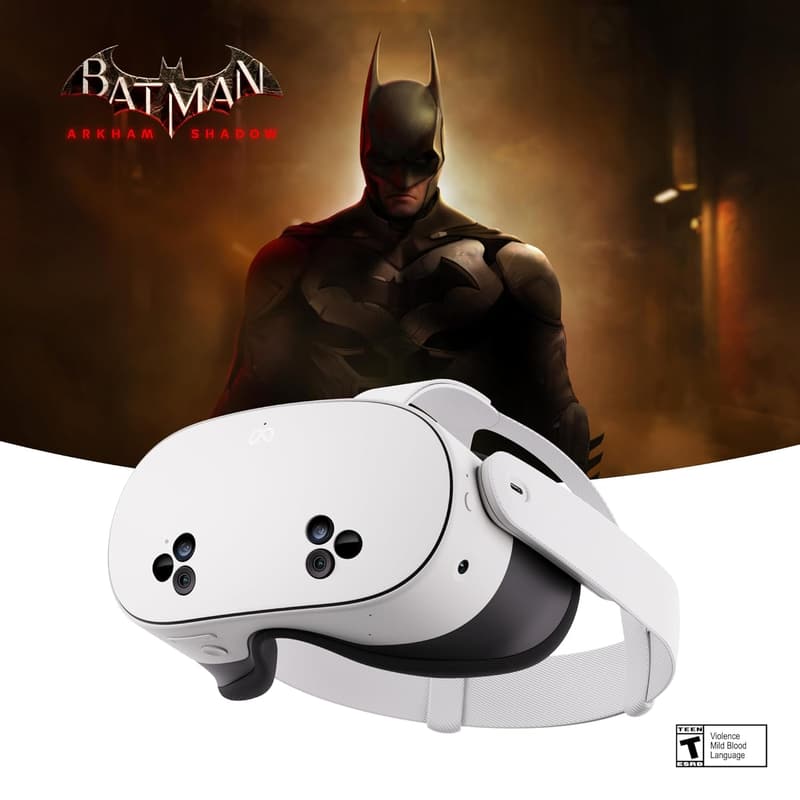 Meta Quest 3S 256GB All-in-One Headset with Batman Game & Trial