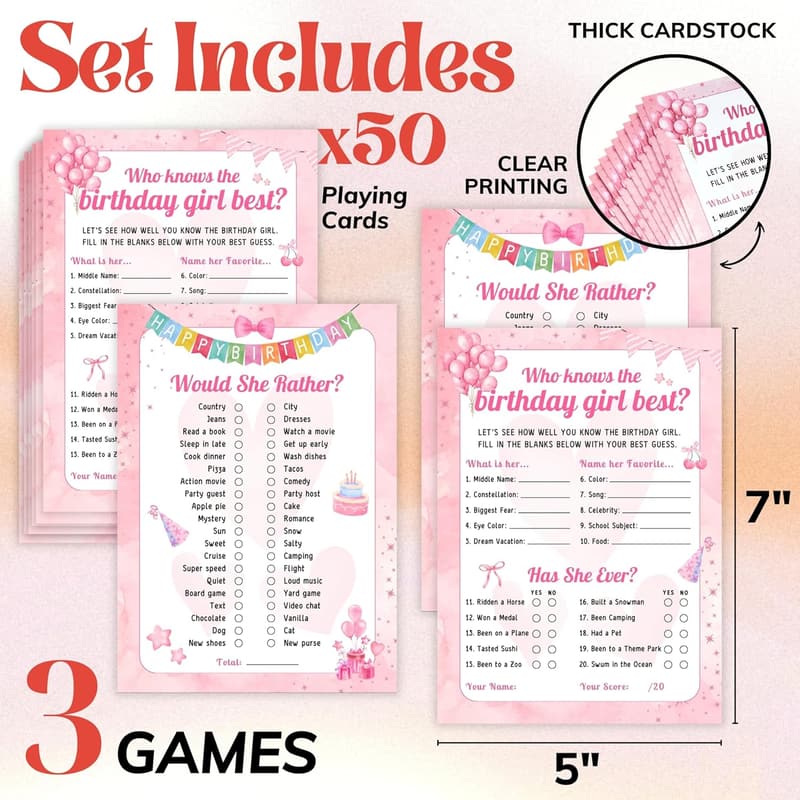Teen Girl Birthday Party Game - 