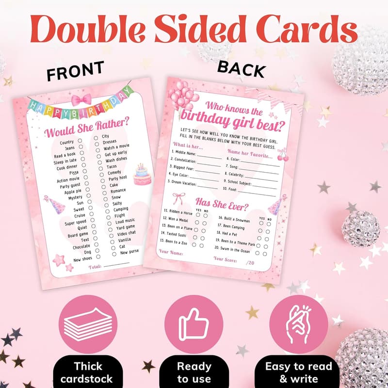 Teen Girl Birthday Party Game - 