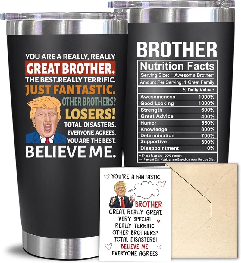 Funny Tumbler Gift for Brothers – 20 oz Father's Day Gift