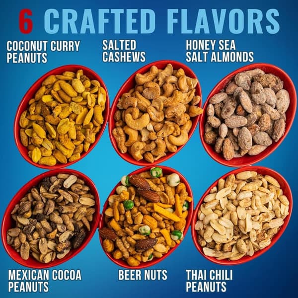 Gourmet Mixed Nut Gift Basket for Men - Father's Day & Birthday