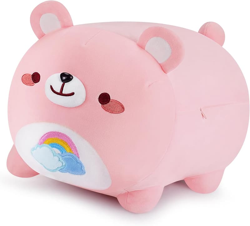 Auspicious Beginning 20'' Rainbow Bear Plushie for Kids
