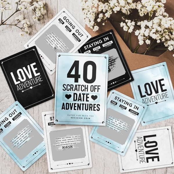 Scratch-Off Date Night Ideas – Couple Game for Anniversary & Birthdays