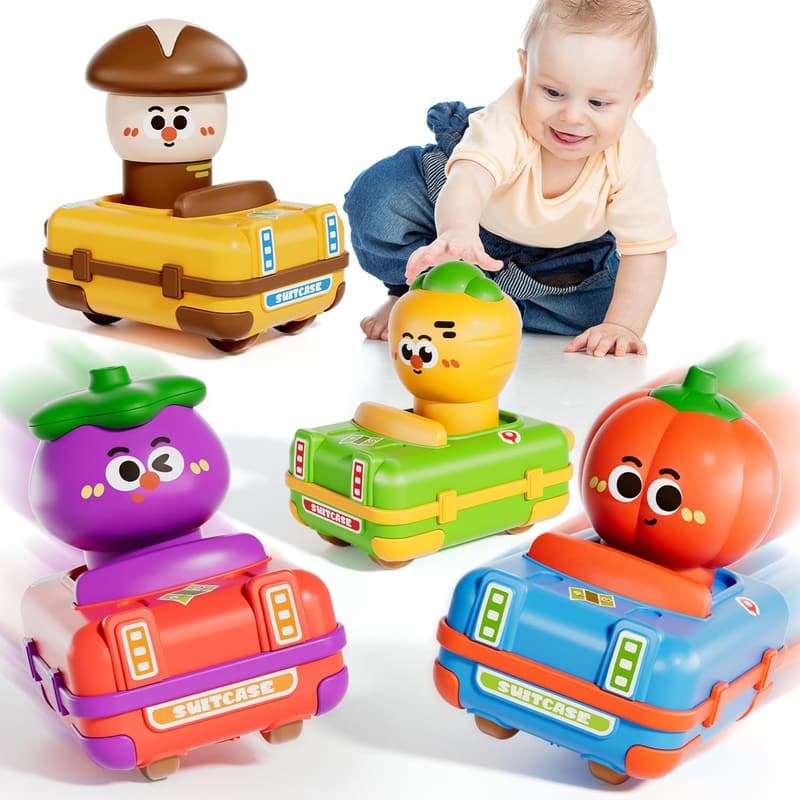 Vegetable Car Toys for 1-2 Year Old Boys | Birthday Gift