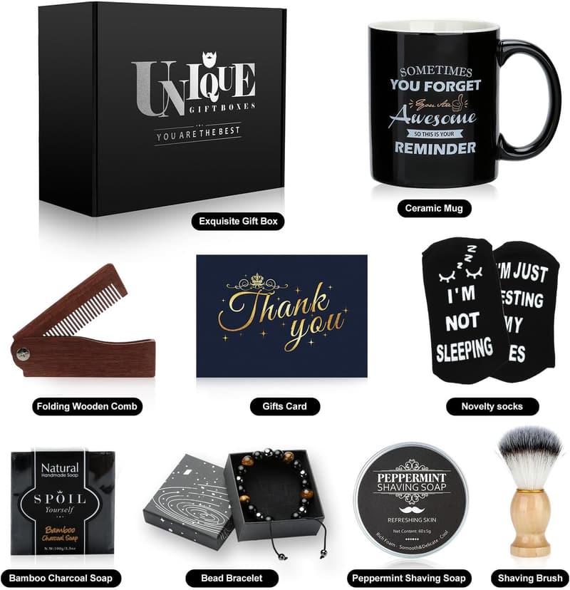 Luxury Birthday Gift Set for Men - Funny Gift Basket Ideas