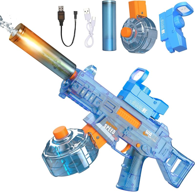 Outdoor Summer Water Blaster Gun with LED Effects