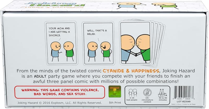 Hilarious Party Game - Joking Hazard Comic Card Set