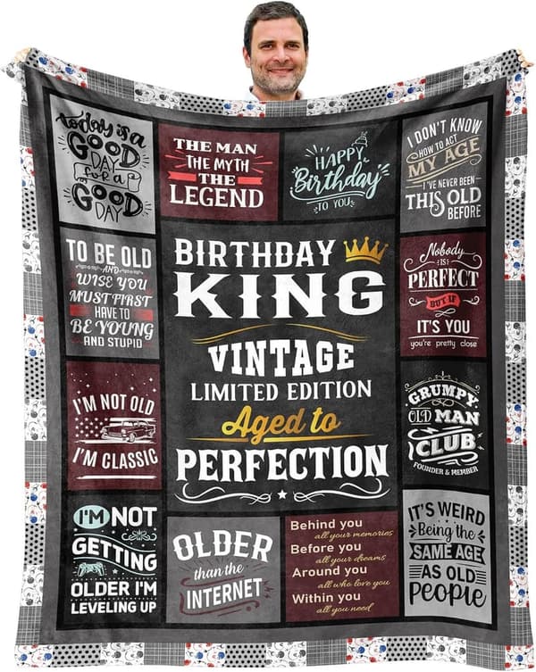 Unique Throw Blanket for Men's Birthday - 60