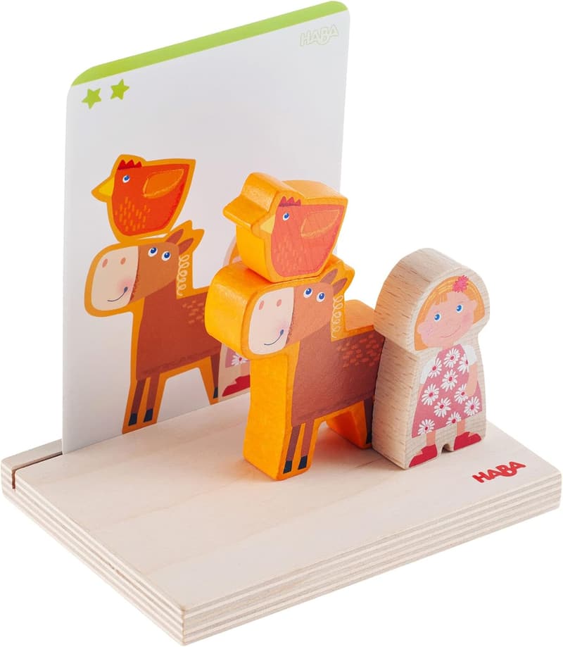 Montessori Wooden Stacking Toy for Toddlers 2-4 Years