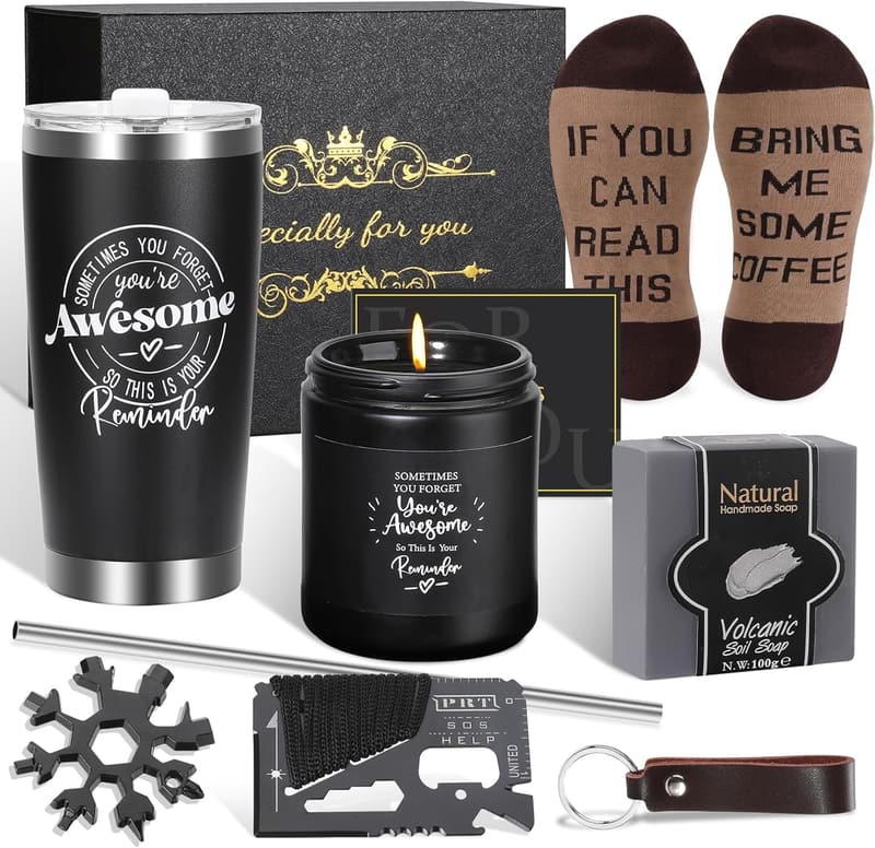 Thank You Gift Basket for Men - Perfect Dad Anniversary Set