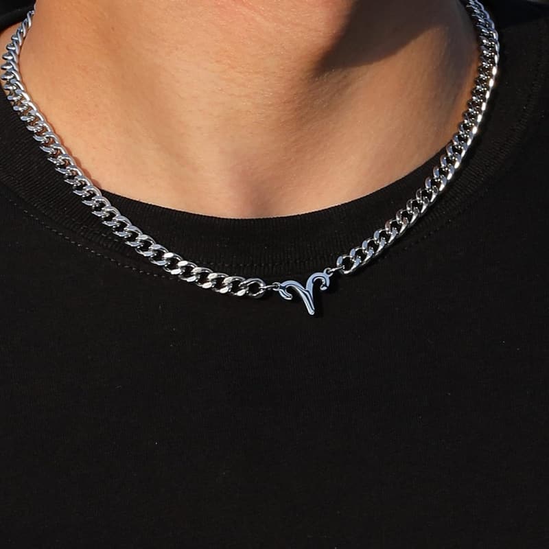 Zodiac Sign Stainless Steel Necklace for Men and Women