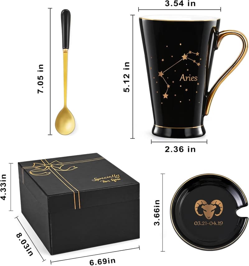 Aries Zodiac Coffee Mug - Astrology Gift for March/April Birthdays