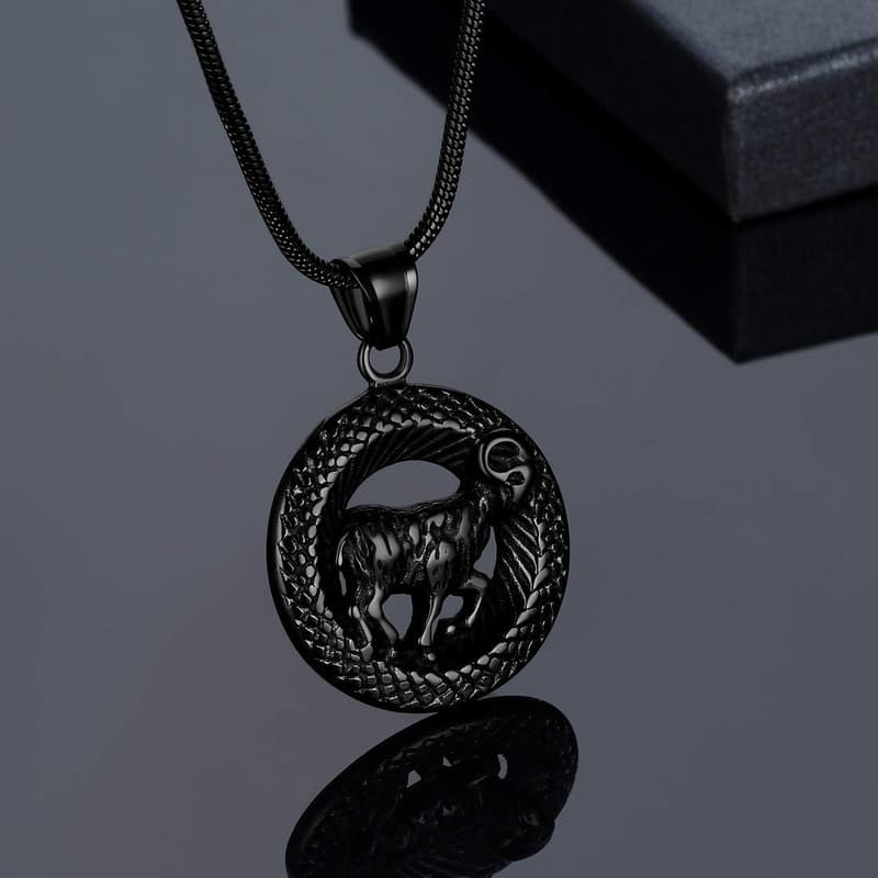 Zodiac Constellation Necklace in Stainless Steel for Astrology Fans