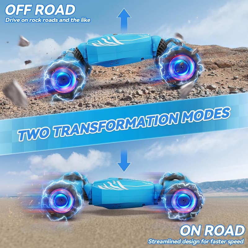 Birthday Gift: Gesture Sensing 4WD RC Stunt Car for Boys