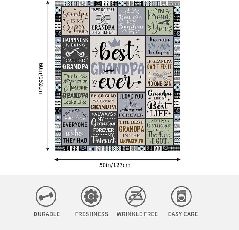 Best Grandpa Ever Blanket | 50