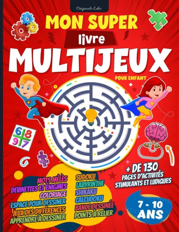 Children's Activity Book: 130+ Fun Games & Puzzles (Ages 7-10)