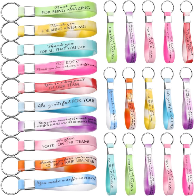 Thank You Keychain Set - 30 Pcs for Nurses & Teachers