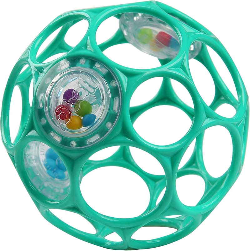 BPA-Free Teal Oball Rattle for Newborns and Up