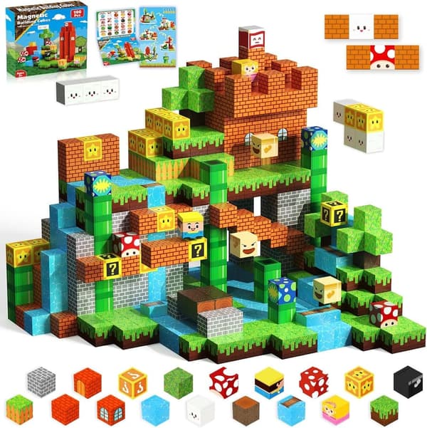 STEM Magnetic Building Blocks Set - 100PCS for Kids