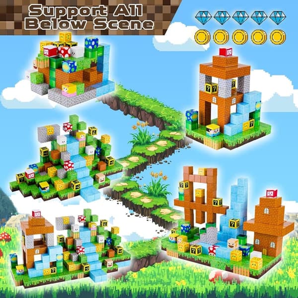 STEM Magnetic Building Blocks Set - 100PCS for Kids