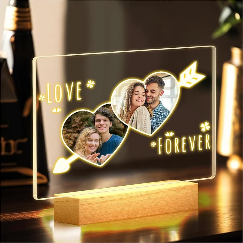 Personalized Photo Plaque for Couples on Anniversary or Birthday