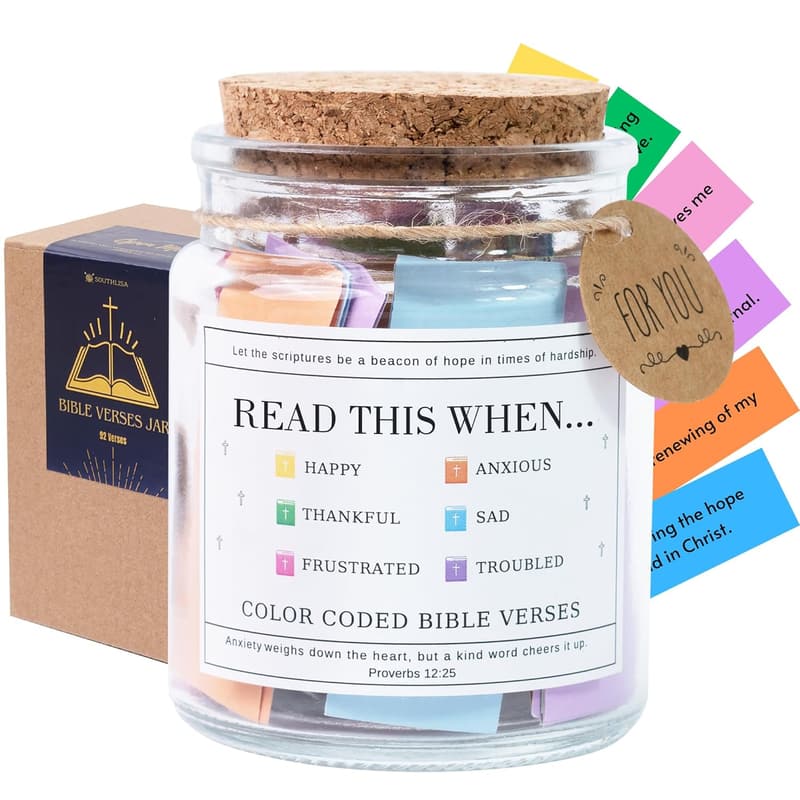 Father's Day Bible Verse Jar - Thoughtful Christian Gift