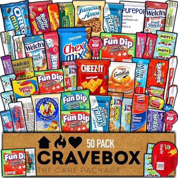 Father's Day Snack Box Variety Pack (50 Count)