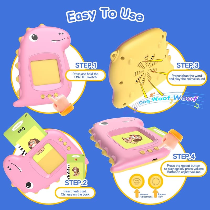 Toddler Flash Cards - Vehicles, Food, Colors & Animals