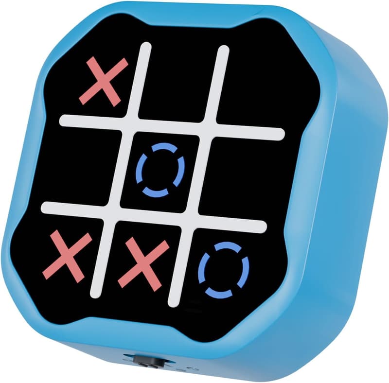 Portable 3-in-1 Electronic Tic Tac Toe Game for Kids & Adults