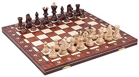 Elegant Handcrafted Wooden Chess Game Set for Adults & Kids
