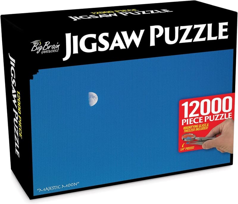 White Elephant Gag Gift - 12,000 Piece Jigsaw Puzzle Box