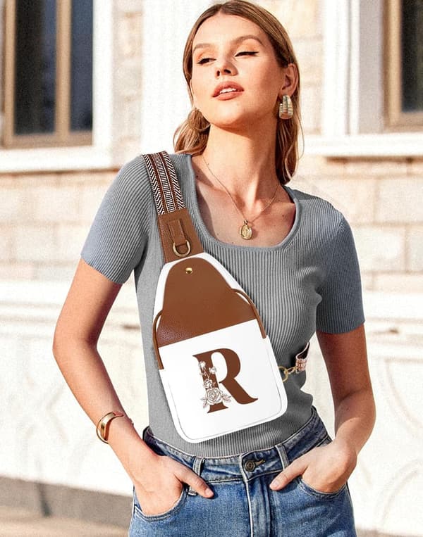 Personalized Leather Crossbody Bag for Women