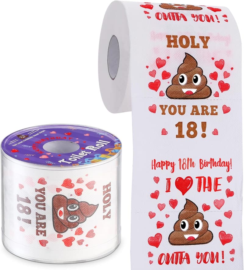 18th Birthday Prank Toilet Paper - Funny Gift for Anyone
