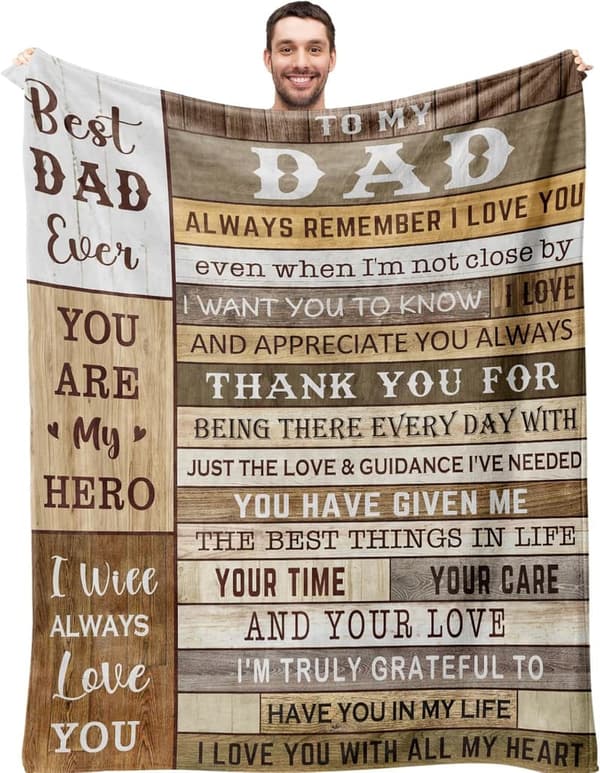 Birthday Blanket for Dad - 