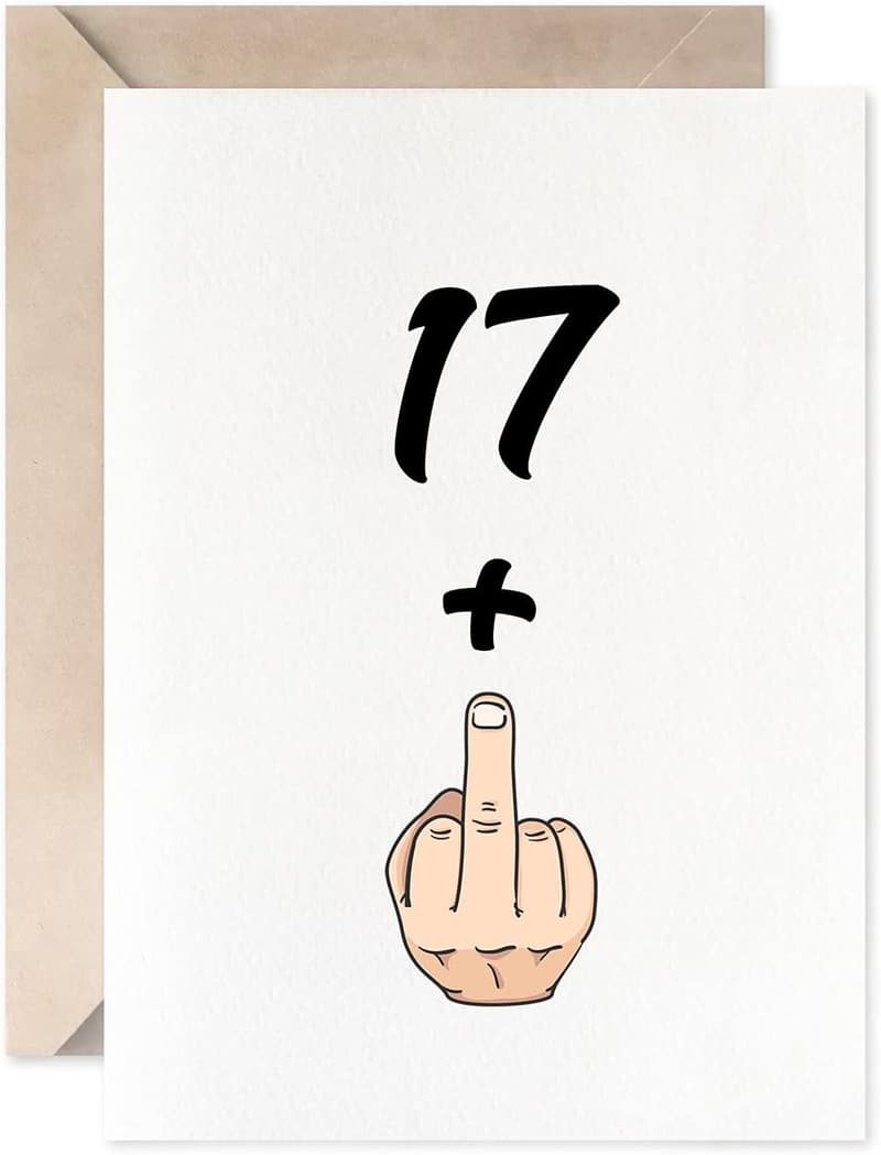 Funny 18th Birthday Card for Him/Her - Sweet 18 Gift