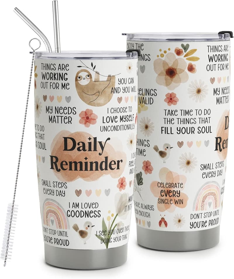 Inspirational Stainless Steel Tumbler for Women - 20oz