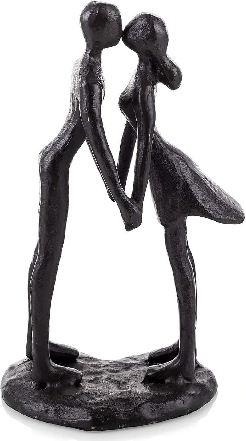 Couples Anniversary Cast Iron Abstract Sculptures
