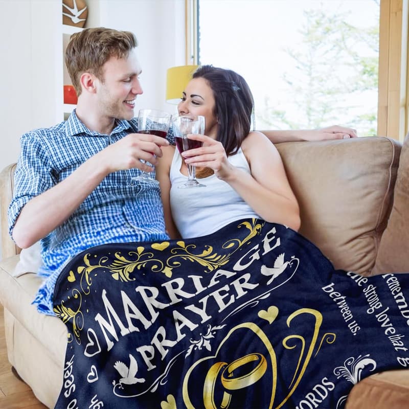2025 Wedding Gift: Marriage Prayer Blanket for Couples 50