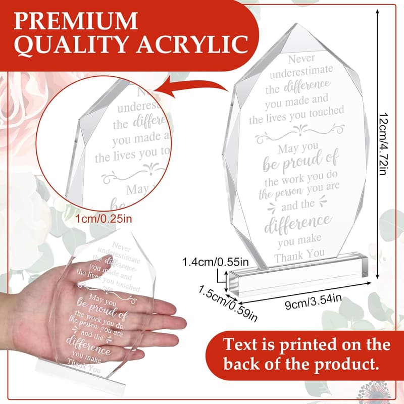Farewell Gift for Colleague - Acrylic Appreciation Sign