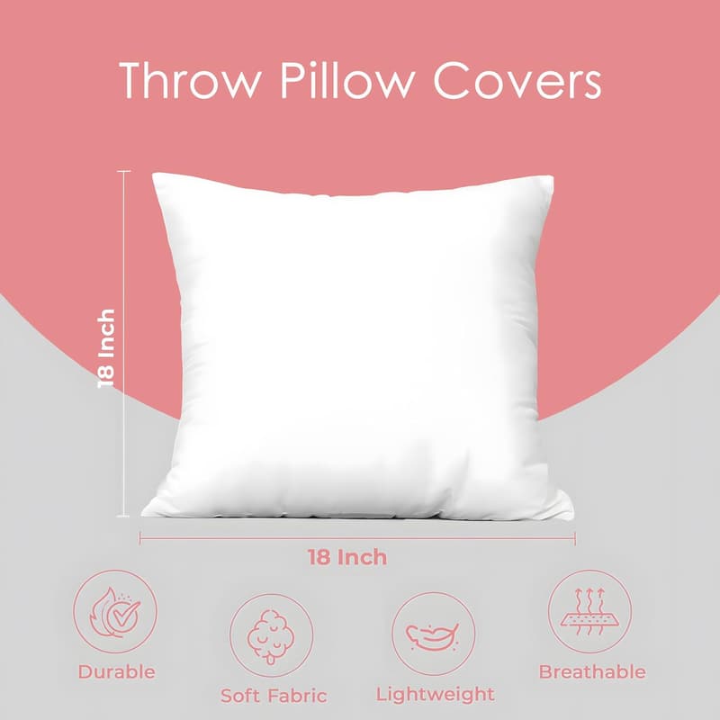 Christian Wedding Prayer Throw Pillow Cover - 18x18 Inch Anniversary Decor