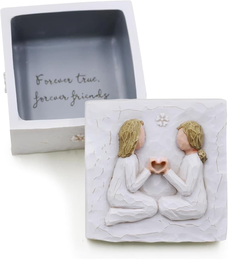 Hand-Painted Keepsake Box for Women's Birthday Gifts