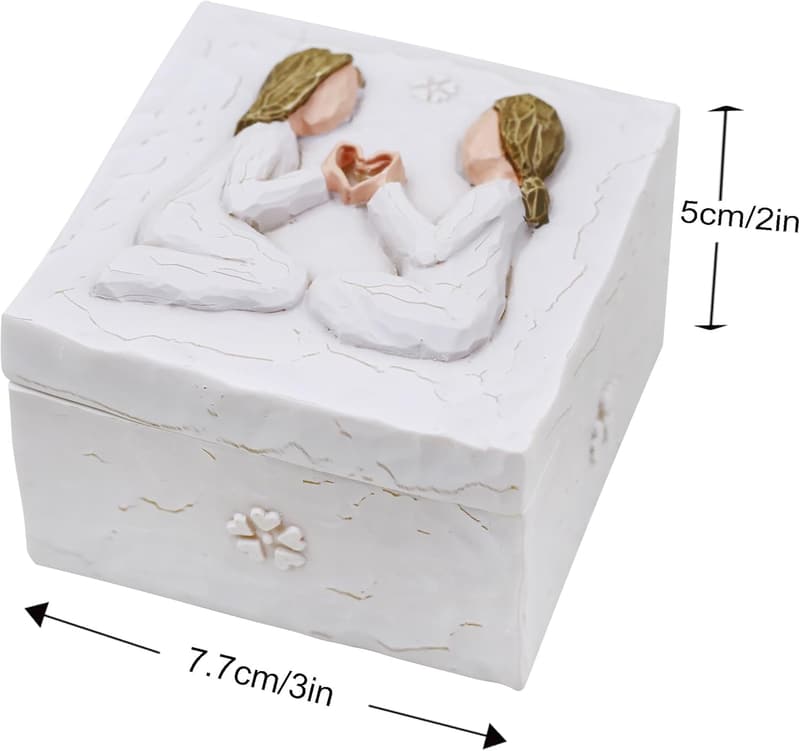 Hand-Painted Keepsake Box for Women's Birthday Gifts